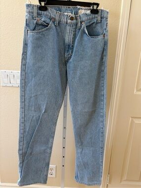 Aligrace Vintage 505 Levi’s Orange Tab Light Wash Denim Jeans - Size 34
